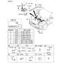 Diagram for 2010 Hyundai Genesis Coupe Engine Mount - 91460-3E070