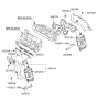 Diagram for Hyundai Genesis Coupe Exhaust Heat Shield - 28525-2C410