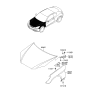 Diagram for 2011 Hyundai Genesis Coupe Hood - 66400-2M000