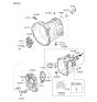 Diagram for 2010 Hyundai Genesis Coupe Bellhousing - 43111-25000