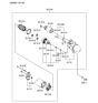 Diagram for 2010 Hyundai Genesis Coupe Starter Motor - 36100-3C040