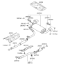 Diagram for 2010 Hyundai Genesis Coupe Catalytic Converter - 28950-3CZG0