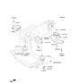 Diagram for Hyundai Genesis Coupe Motor And Transmission Mount - 21835-2M000