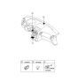Diagram for 2009 Hyundai Genesis Coupe Ignition Switch - 95450-2M000