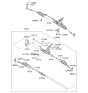 Diagram for 2009 Hyundai Genesis Coupe Rack And Pinion - 57700-2M001