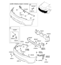 Diagram for 2010 Hyundai Genesis Coupe Parking Assist Distance Sensor - 95700-2M100-NBA