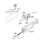 Diagram for 2008 Hyundai Azera Door Striker - 81350-1H000