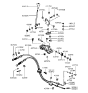 Diagram for 1993 Hyundai Excel Shift Cable - 43794-24003