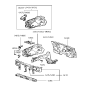 Diagram for 1992 Hyundai Excel Battery Tray - 64690-24100