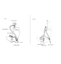 Diagram for 1988 Hyundai Excel Seat Belt - 88820-21250-DT