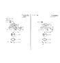 Diagram for 1995 Hyundai Elantra Blower Motor Resistor - 97113-24000