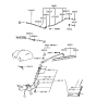 Diagram for Hyundai Excel Wiper Linkage - 98700-24000