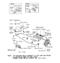 Diagram for Hyundai Excel Door Latch Assembly - 81410-24000