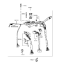 Diagram for 1991 Hyundai Excel Headlight Switch - 93415-24000