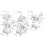 Diagram for 1990 Hyundai Excel Seat Cushion - 89150-24110