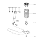 Diagram for 1992 Hyundai Excel Shock Absorber - 55310-24110