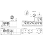 Diagram for 1991 Hyundai Excel Wheel Cover - 52960-24910