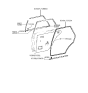 Diagram for 1992 Hyundai Excel Door Seal - 83110-24010-FD