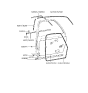 Diagram for 1991 Hyundai Excel Door Seal - 82110-24010-FD