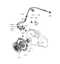 Diagram for 1997 Hyundai Sonata Release Bearing - 41421-36000