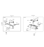 Diagram for Hyundai Excel Headlight - 92101-24050