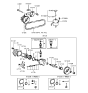 Diagram for Hyundai Excel Power Steering Pump - 57110-24000