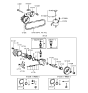 Diagram for Hyundai Scoupe Drive Belt - 57231-24000