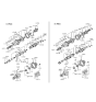 Diagram for 1993 Hyundai Scoupe Transfer Case Bearing - 45737-37030