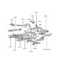 Diagram for Hyundai Excel Floor Pan - 65511-24005