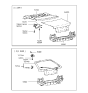 Diagram for 1991 Hyundai Excel Liftgate Hinge - 79770-24200