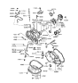 Diagram for 1990 Hyundai Excel Motor And Transmission Mount - 45210-36502