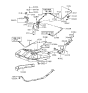 Diagram for 1993 Hyundai Excel Fuel Tank Strap - 31210-24000