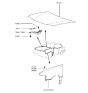 Diagram for 1993 Hyundai Excel Hood Hinge - 79120-24000