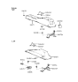 Diagram for 1993 Hyundai Excel Center Console Base - 84671-24500-AQ