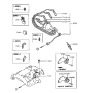 Diagram for 1990 Hyundai Excel Spark Plug Wire - 27501-24B00