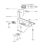 Diagram for 1992 Hyundai Excel Ashtray - 83750-21000-PR