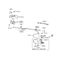 Diagram for 1994 Hyundai Excel Fuel Door Release Cable - 81590-24000