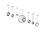 Diagram for 1993 Hyundai Excel Spindle Nut - 52745-24000