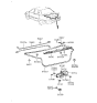 Diagram for 1991 Hyundai Excel Tailgate Latch - 81230-24000