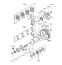 Diagram for 1989 Hyundai Excel Flywheel - 23200-21000