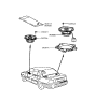 Diagram for 1991 Hyundai Excel Car Speakers - 96360-24300