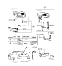 Diagram for 1994 Hyundai Excel Light Socket - 92756-24101