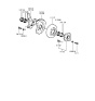 Diagram for 1993 Hyundai Excel Brake Dust Shield - 51755-24010