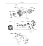 Diagram for Hyundai Excel Alternator Pulley - 37321-24511