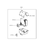 Diagram for Hyundai Excel Evaporator - 97611-24010