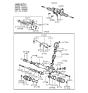 Diagram for 1990 Hyundai Excel Rack And Pinion - 57700-24010