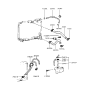 Diagram for 1994 Hyundai Excel Fan Motor - 25386-24000