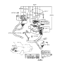 Diagram for 1994 Hyundai Excel Fuse Box - 91820-24A00