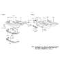 Diagram for 1993 Hyundai Excel Grille - 86512-24300