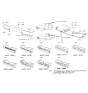 Diagram for 1994 Hyundai Excel Grille - 86351-24310